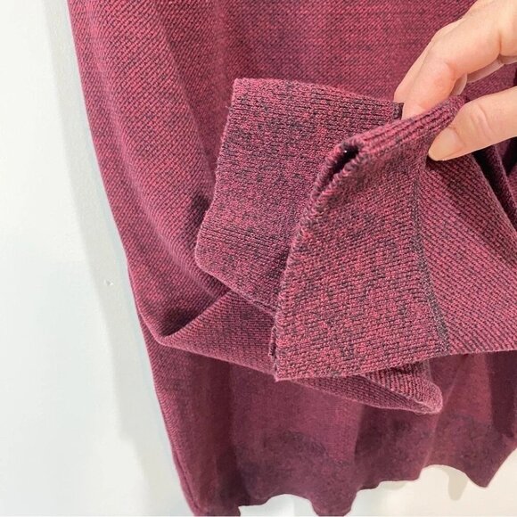 Robert Graham Men's XL Pullover 1/4 Zip Knit Burgundy Sweater - Picture 6 of 16